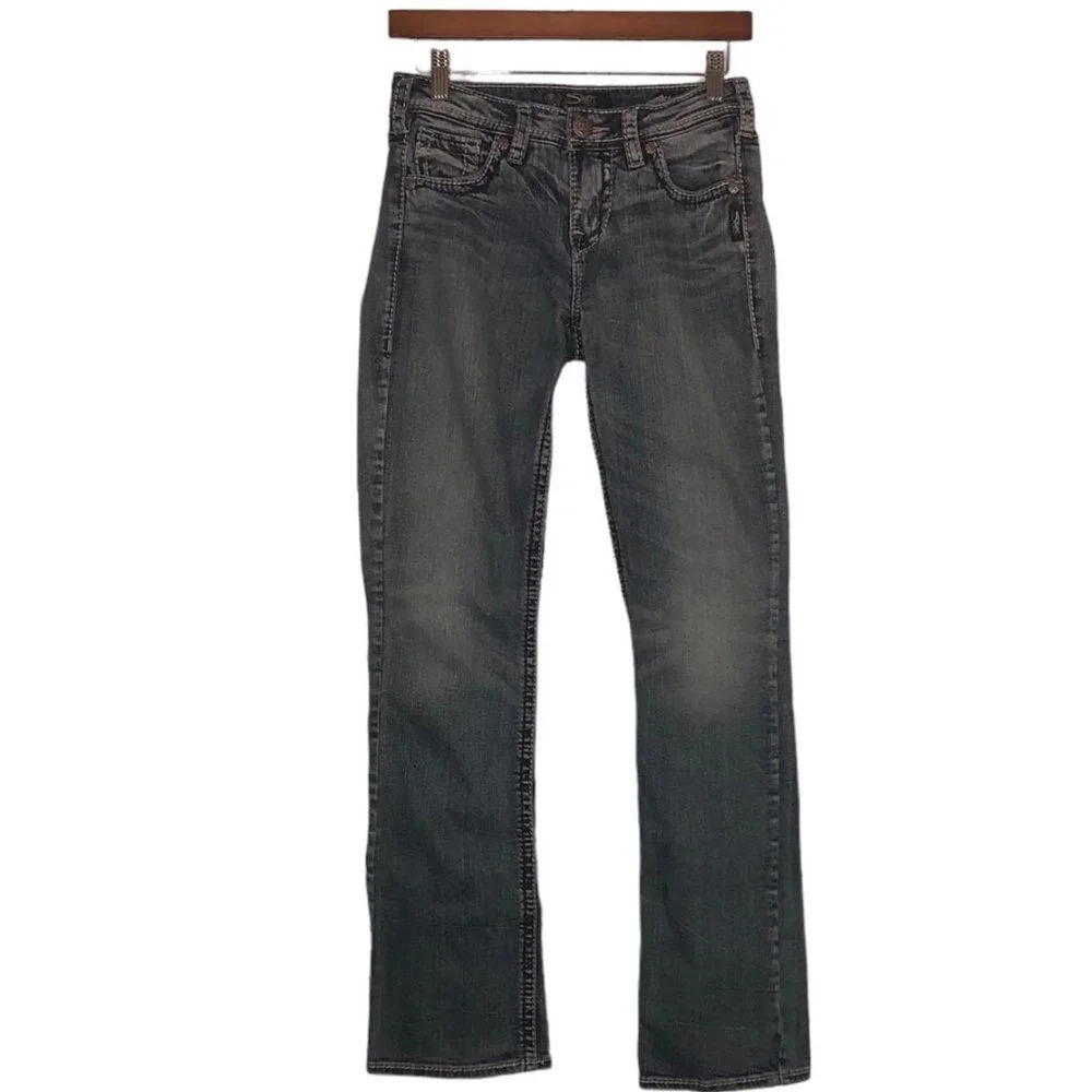 Silver JEANS Sz W27/L31 Women's SUKI High Baby Boot Classic Stretch Jeans